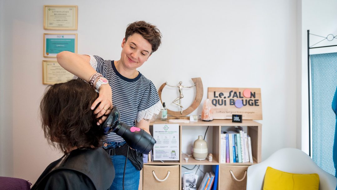 Coiffeuse nomade