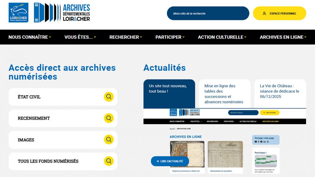 Les archives en ligne